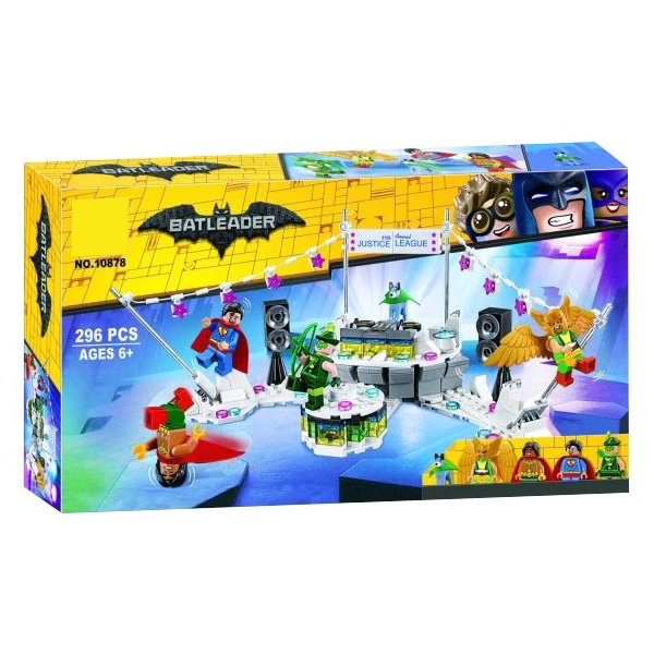 Конструктор BELA аналог Lego Batman Movie 70919 Вечеринка Лиги Справедливости