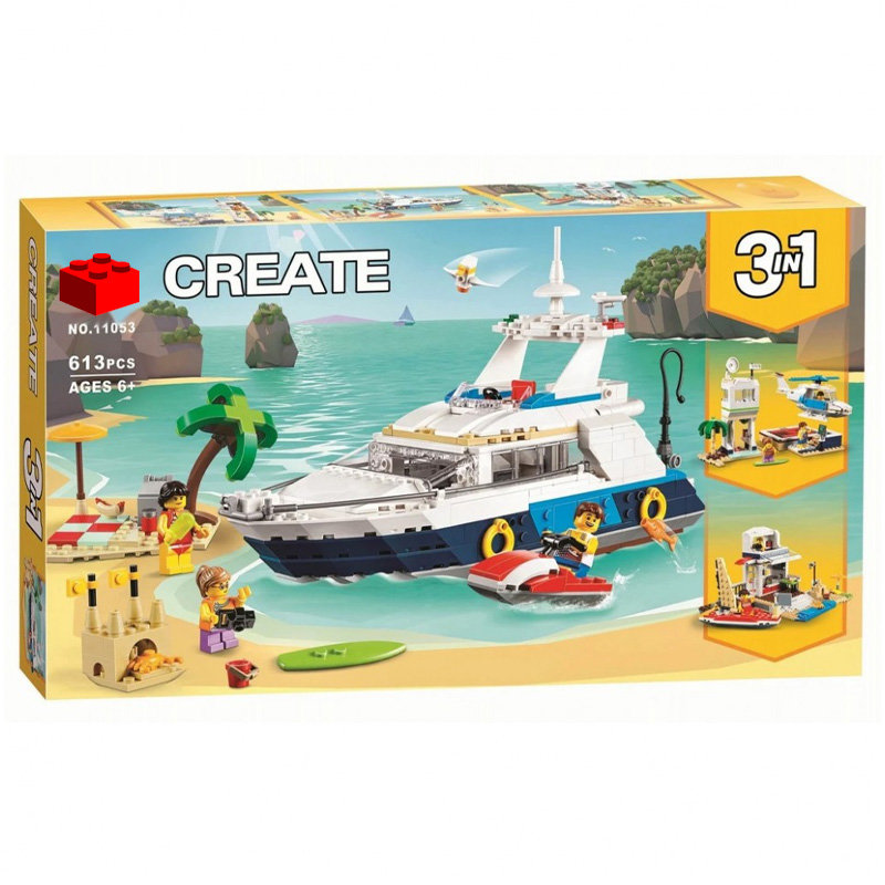 Конструктор BELA аналог Lego Creator 31083 Морские приключения (3 в 1)