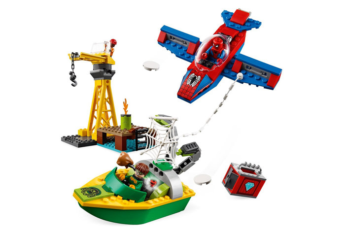 Конструктор LEGO Spider-man Человек-паук: похищение бриллиантов Доктором Осьминогом