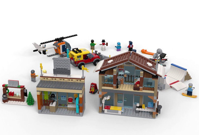Конструктор аналог Lego City 60203 Горнолыжный курорт