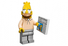 71005-06 Grampa Simpson - Коллекционная минифигурка Лего Симпсоны 71005-06