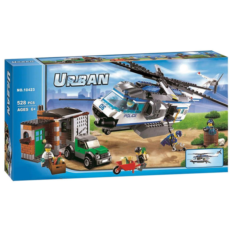 Конструктор BELA аналог Lego City 60046 Вертолётный патруль