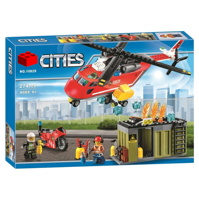 Конструктор BELA аналог Lego City 60108 Пожарная команда быстрого реагирования