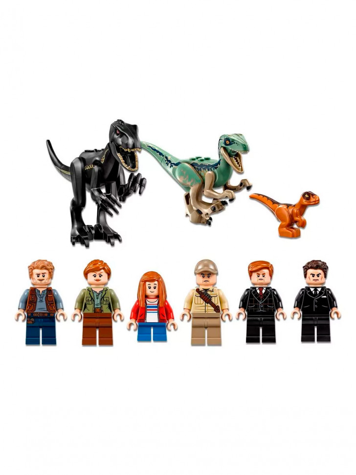 Конструктор аналог Lego Jurassic World 75930 Нападение Индораптора в поместье Локвуд