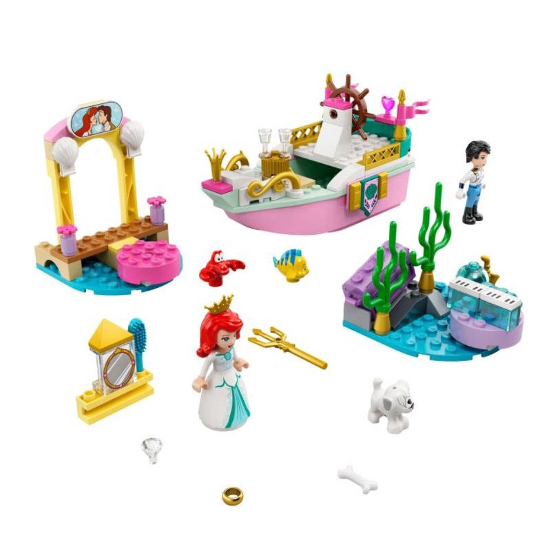 Конструктор аналог Lego Disney Princess 43191 Праздничный корабль Ариэль