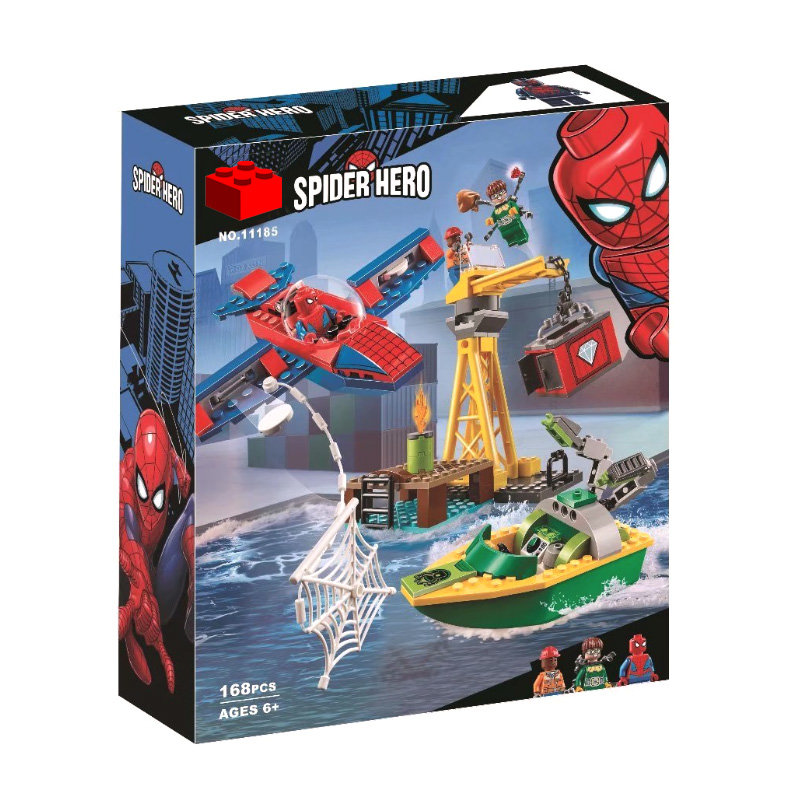 Конструктор BELA аналог LEGO 76134 Человек-Паук: похищение бриллиантов Доктором Осьминогом