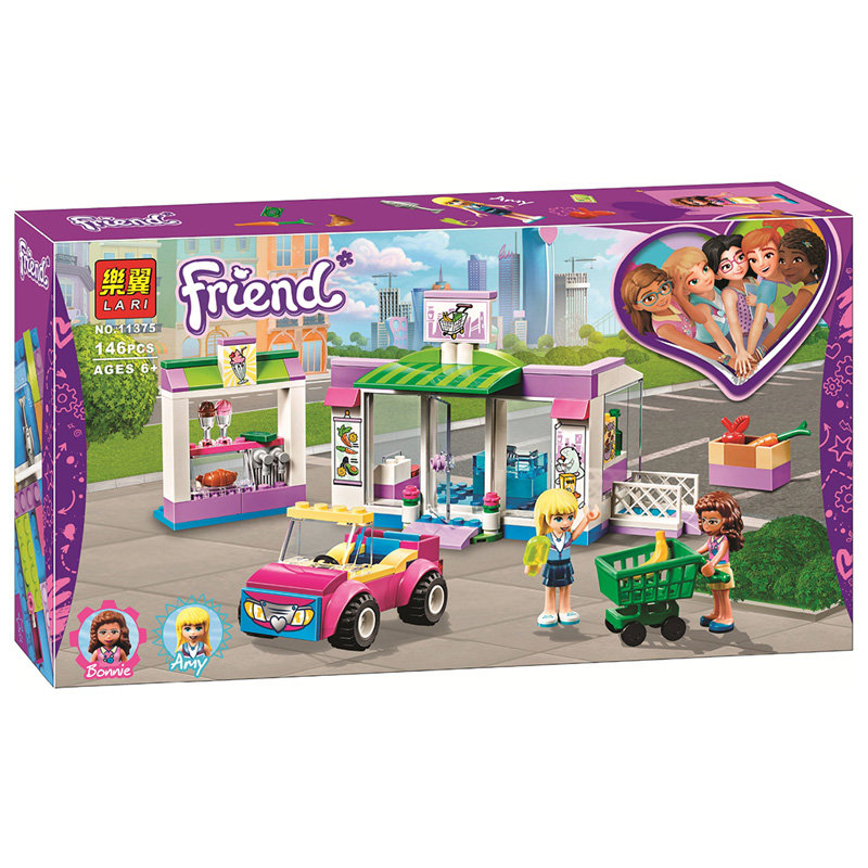 Конструктор LARI аналог Lego Friends 41362 Супермаркет Хартлейк Сити