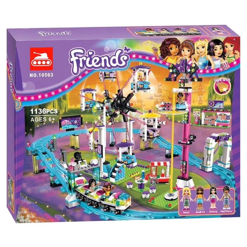 Конструктор аналог Lego Friends 41130 Парк развлечений: американские горки