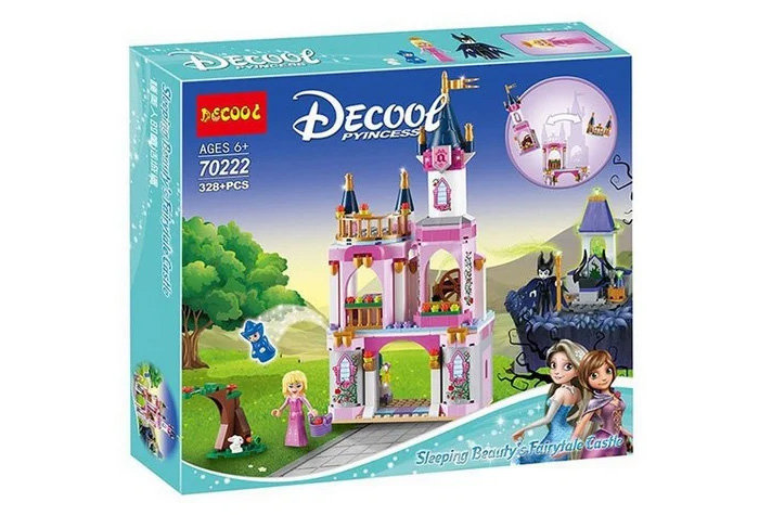 Конструктор Decool аналог Lego 41152 Сказочный замок Спящей Красавицы