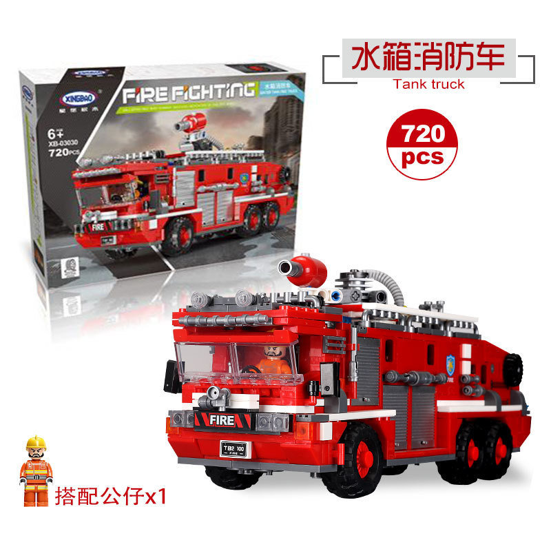 Конструктор Xingbao Пожарная машина с водометом
