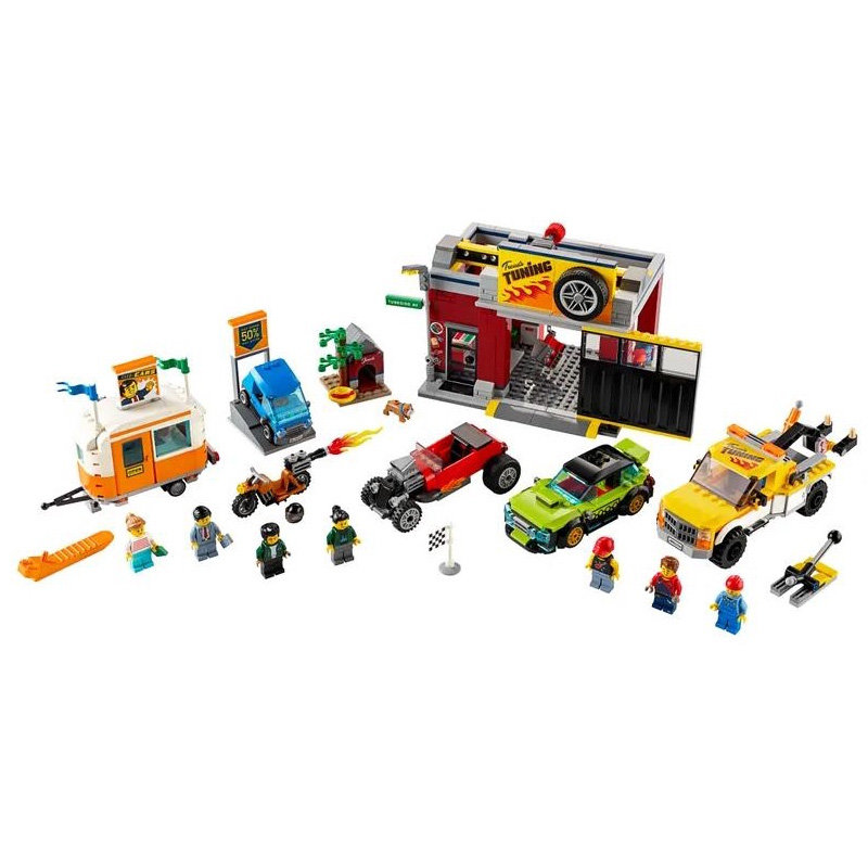 Конструктор аналог Lego City 60258 Тюнинг-мастерская