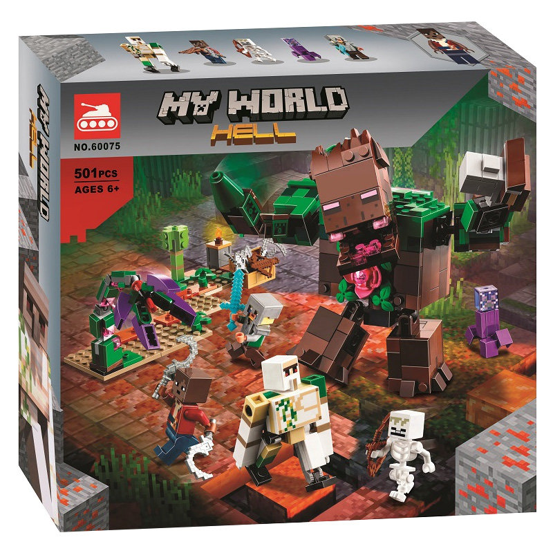 Конструктор LARI аналог Lego Minecraft 21176 Мерзость из джунглей