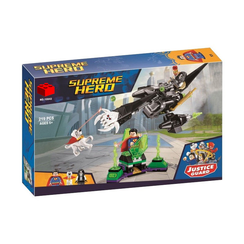 Конструктор BELA аналог LEGO 76096 Супермен и Крипто объединяют усилия