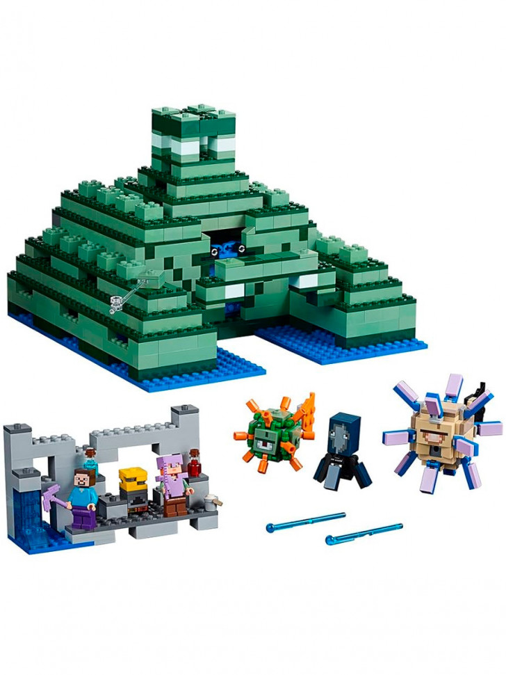 Конструктор аналог Lego Minecraft 21136 Подводная крепость