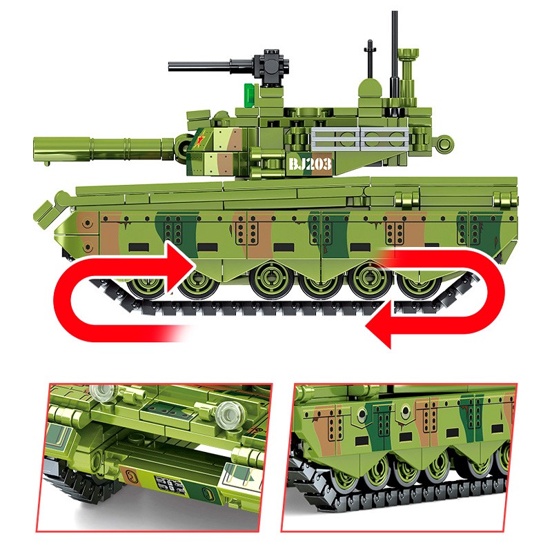 Конструктор Sembo Block Основной боевой танк Type 96