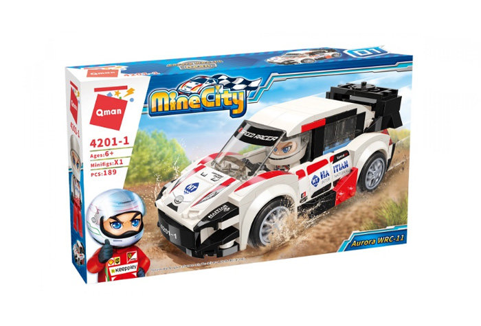Конструктор Qman (Enlighten Brick) Спорткар Aurora WRC-11