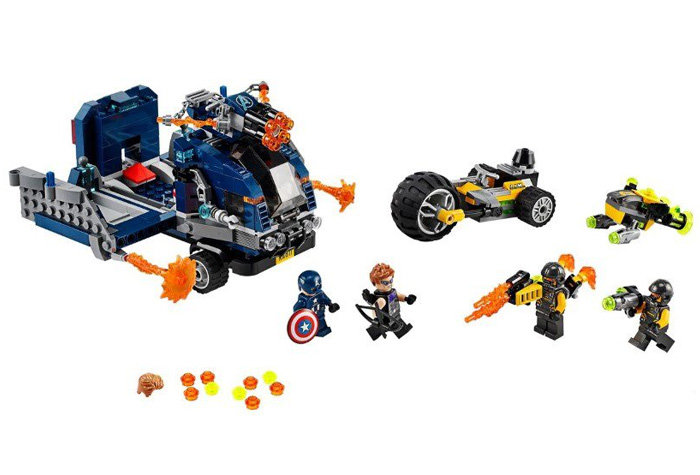 Конструктор LARI аналог Lego Marvel 76143 Мстители: Нападение на грузовик
