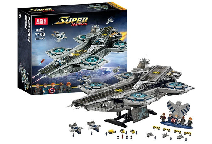 Конструктор JiSi Bricks (Decool) аналог LEGO 76042 Геликарриер