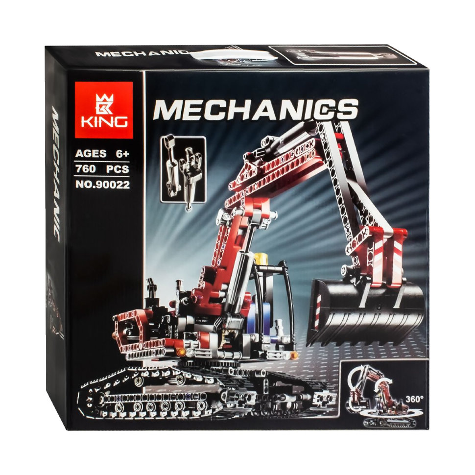 Конструктор King аналог Lego Technic 8294 Экскаватор