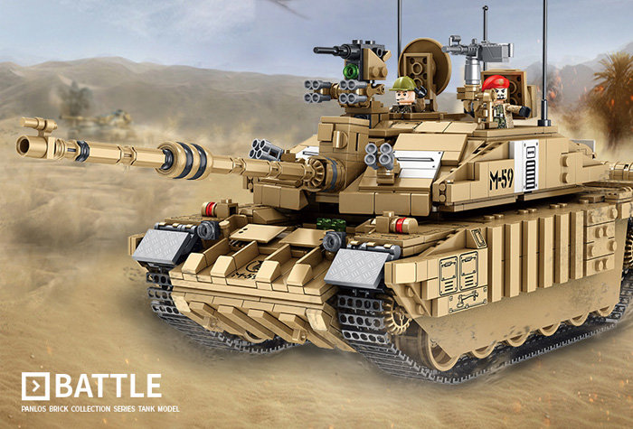 Конструктор Panlos Brick Британский основной боевой танк Challenger II