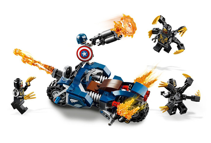 Конструктор BELA аналог Lego 76123 Капитан Америка: Атака Аутрайдеров