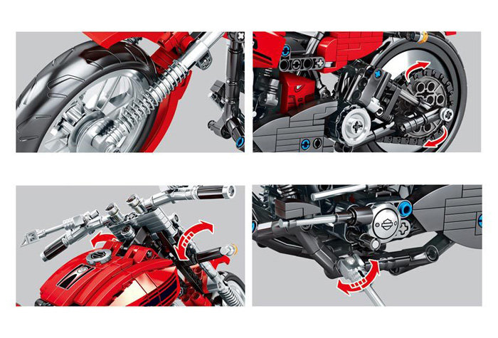 Конструктор Sembo Block Мотоцикл Harley Davidson