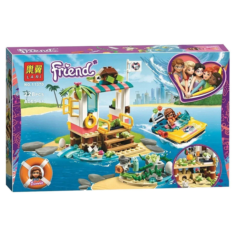 Конструктор LARI аналог Lego Friends 41376 Спасение черепах