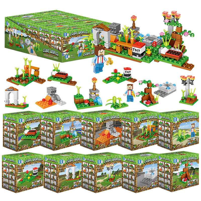 Конструктор Zhe Gao Мир Майнкрафт (10 в 1)