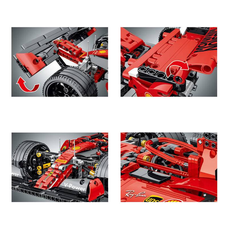 Конструктор MORK Гоночный болид F1 Red Equation Racing