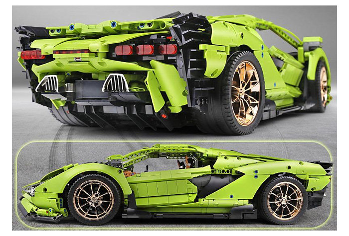 Конструктор Mould King Спорткар Lamborghini Sian FKP 37 (зелёный) Manual Version
