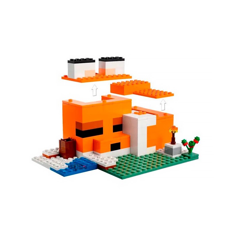 Конструктор аналог Lego Minecraft 21178 Лисья хижина