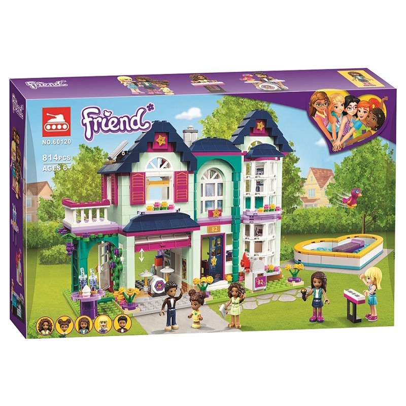 Конструктор аналог Lego Friends 41449 Дом семьи Андреа