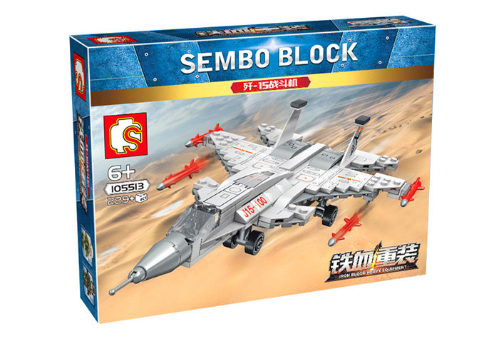 Конструктор Sembo Block Военный истребитель