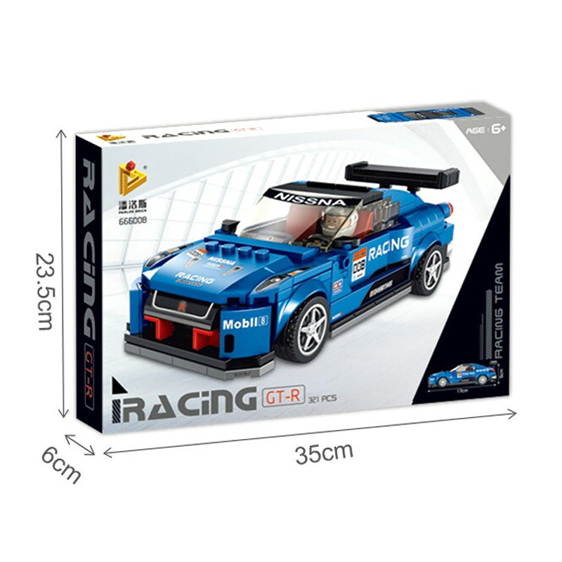 Конструктор Panlos Brick Спорткар Nissan GT-R NISMO