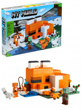 Конструктор аналог Lego Minecraft 21178 Лисья хижина
