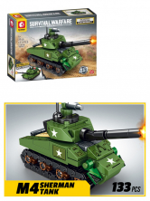 Конструктор Sembo Block Мини танк M4 Sherman