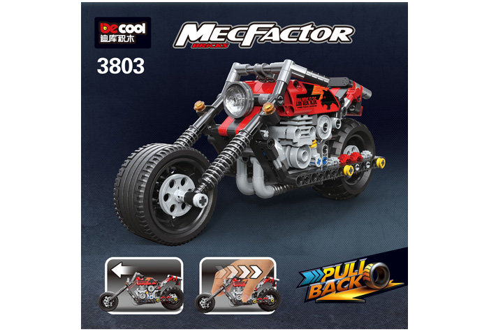 Конструктор Decool Красный мотоцикл