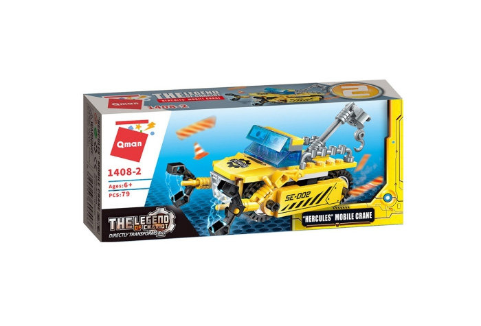 Конструктор Qman (Enlighten Brick) Мобильный кран Геркулес