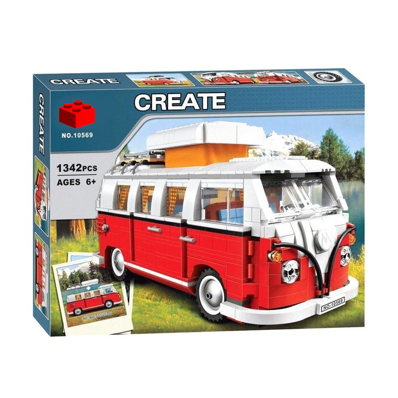 Конструктор BELA аналог Lego Expert 10220 Туристический трейлер Фольксваген Т1
