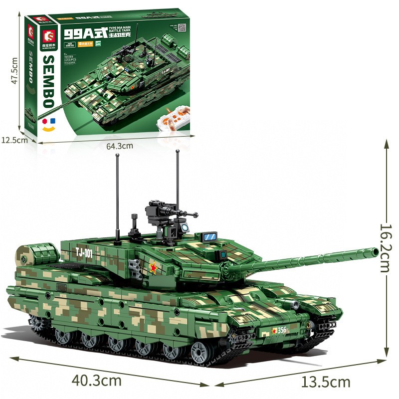 Конструктор Sembo Block Основной боевой танк Type 99A на радиоуправлении