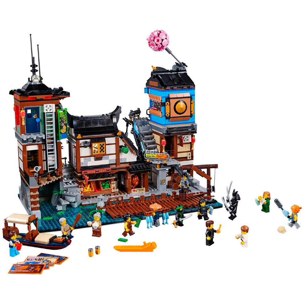 Конструктор Lion King аналог Lego Ninjago 70657 Порт НИНДЗЯГО Сити