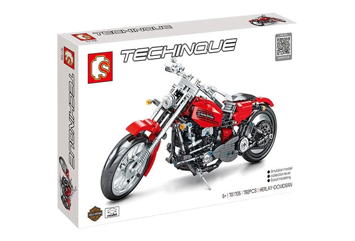 Конструктор Sembo Block Мотоцикл Harley Davidson