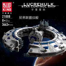 [ПОВРЕЖДЕННАЯ КОРОБКА] Конструктор Mould King Линейный корабль типа «Барышник» (Lucrehulk)