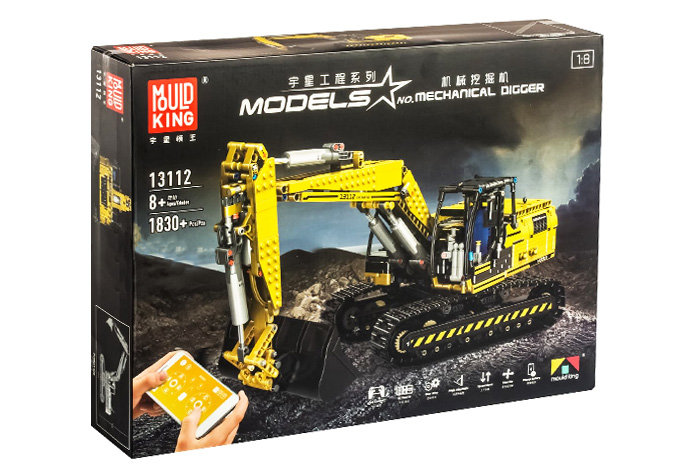 Конструктор Mould King Моторизированный Экскаватор «Link-Belt 250 x3» (Аналог Лего Техник MOC 2514)
