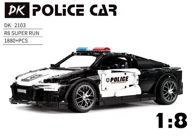 Конструктор DK Полицейский автомобиль AUDI R8