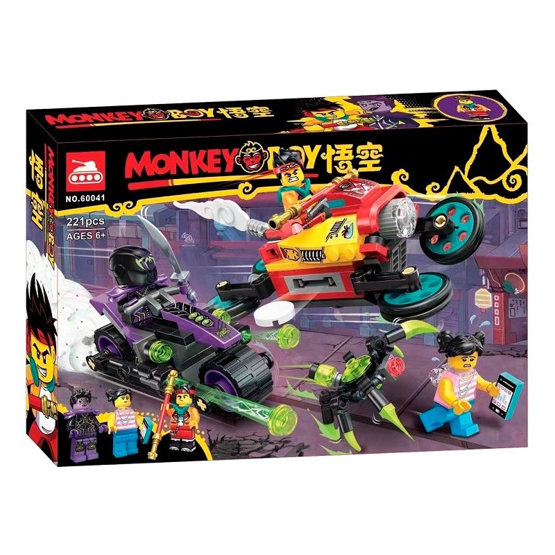 Конструктор аналог Lego Monkie Kid 80018 Небесный мотоцикл Манки Кида