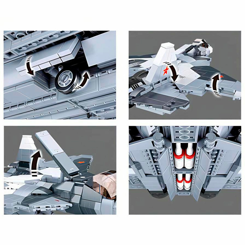 Конструктор Sluban Истребитель СУ-57
