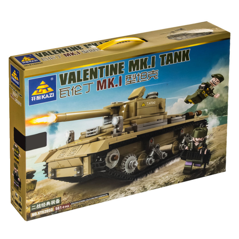 Конструктор KAZI Британский пехотный танк Valentine Mk.1