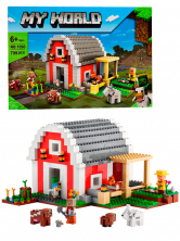 Конструктор аналог Lego Minecraft 21187 Красный амбар