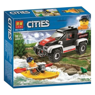 Конструктор LARI аналог Lego City 60240 Сплав на байдарке